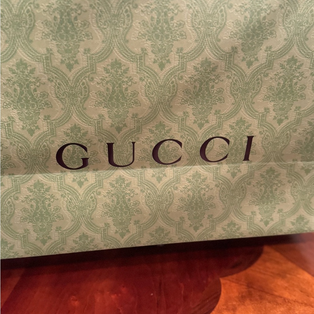 Gucci Green &Black Shopping bag , NEW - Picture 4 of 6